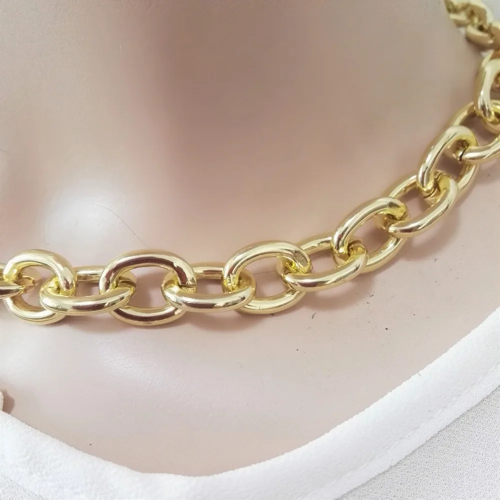 Женское модное пикантное ожерелье в стиле Харадзюку ручной работы золотого