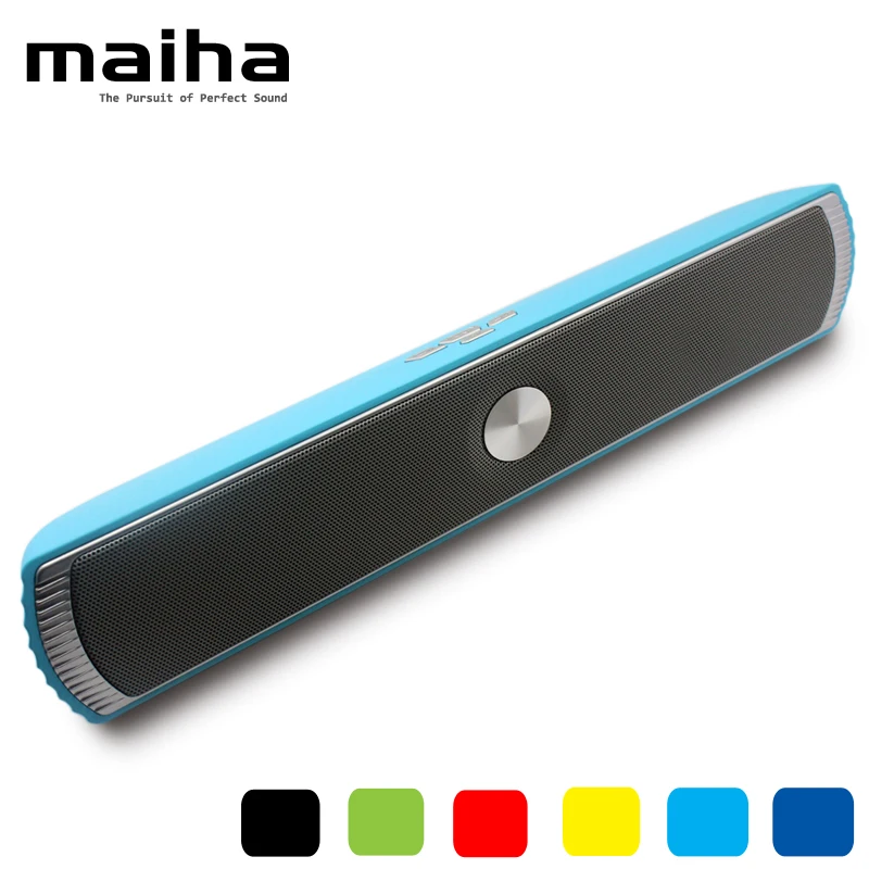 Maiha Портативный Беспроводной Bluetooth стерео Динамик TF AUX USB FM Радио со встроенным