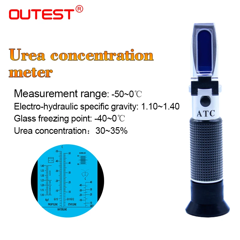 Urea concentration ATC рефрактометр Брикса анализатор спиртометр автоматический рефрактометр пиво мед антифриз соленость молоко сахар метр рефрактометр - Цвет: Urea concentration