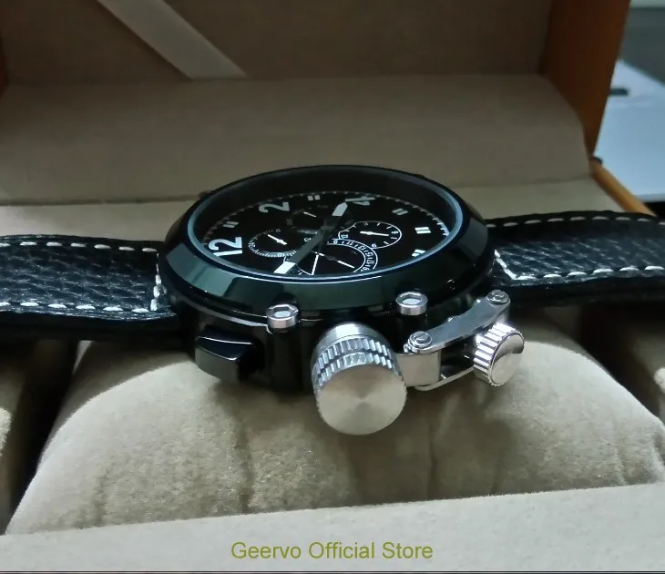 Мужские часы GEERVO с левым циферблатом 50 мм|Мужские механические часы| |
