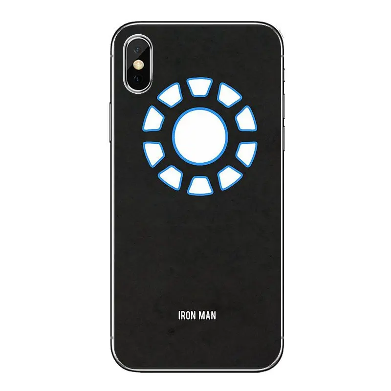 Avengers movie Superhero iron man arc reactor Logo For Huawei P20 Lite Nova 2i 3i 3 GR3 Y6 Pro Y7 Y8 Y9 Prime 2018 2019 TPU Case |