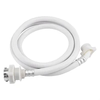 hot washing machine water inlet hose washer pipe tube connector white color long length 2m extended type transfer head accessor