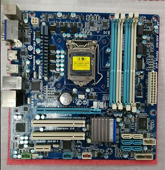 Для Gigabyte GA-HA65M-UD3H-B3 оригинальная б/у рабочего стола материнской платы HA65M-UD3H-B3 H61