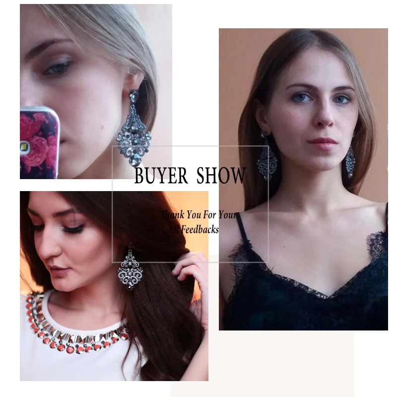 Женские Роскошные серьги VEYO полностью из страз длинные серьги-подвески с