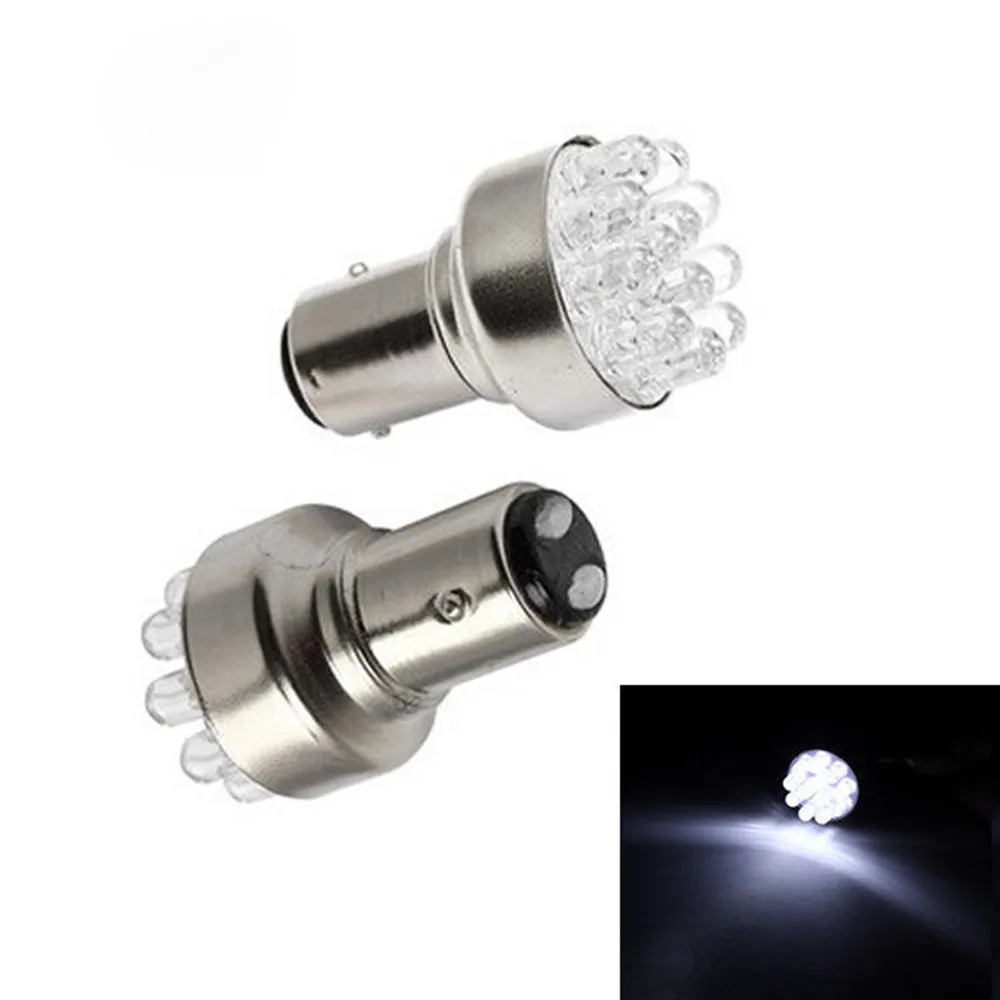 2 шт. универсальная новая BA15d Ярко белая 1157 12 SMD светильник ная лампа для стоп