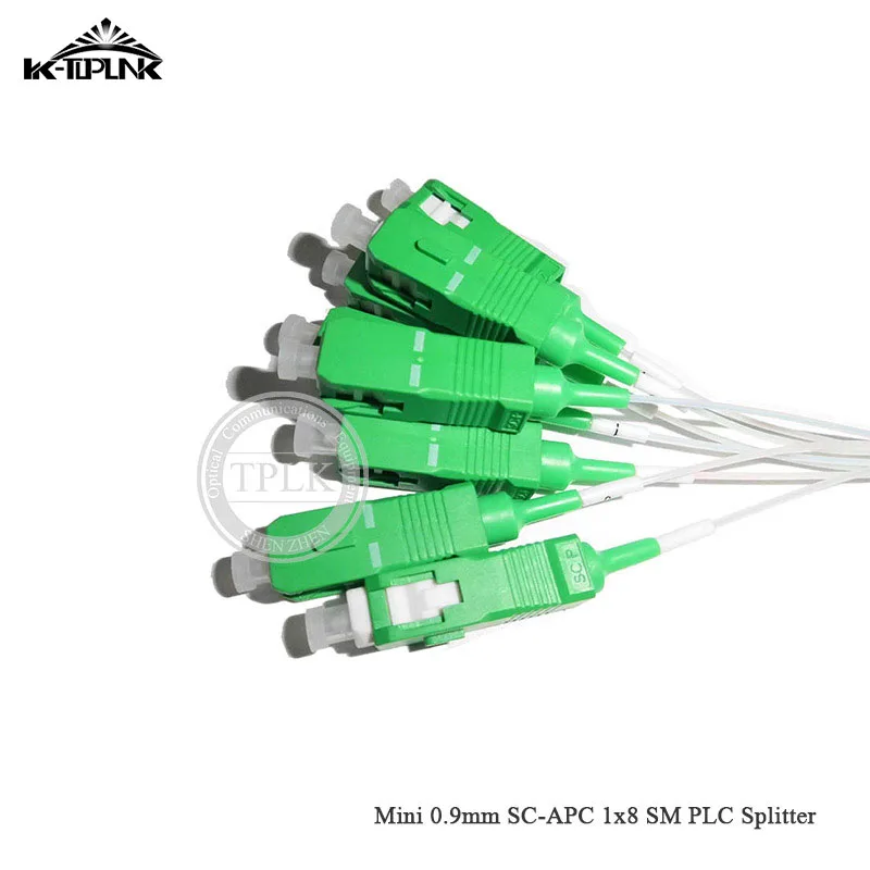 Мини-разветвитель PLC 0 9 мм Φ 1x8 SM стальная трубка SC/APC 8 портов аксессуары в линию