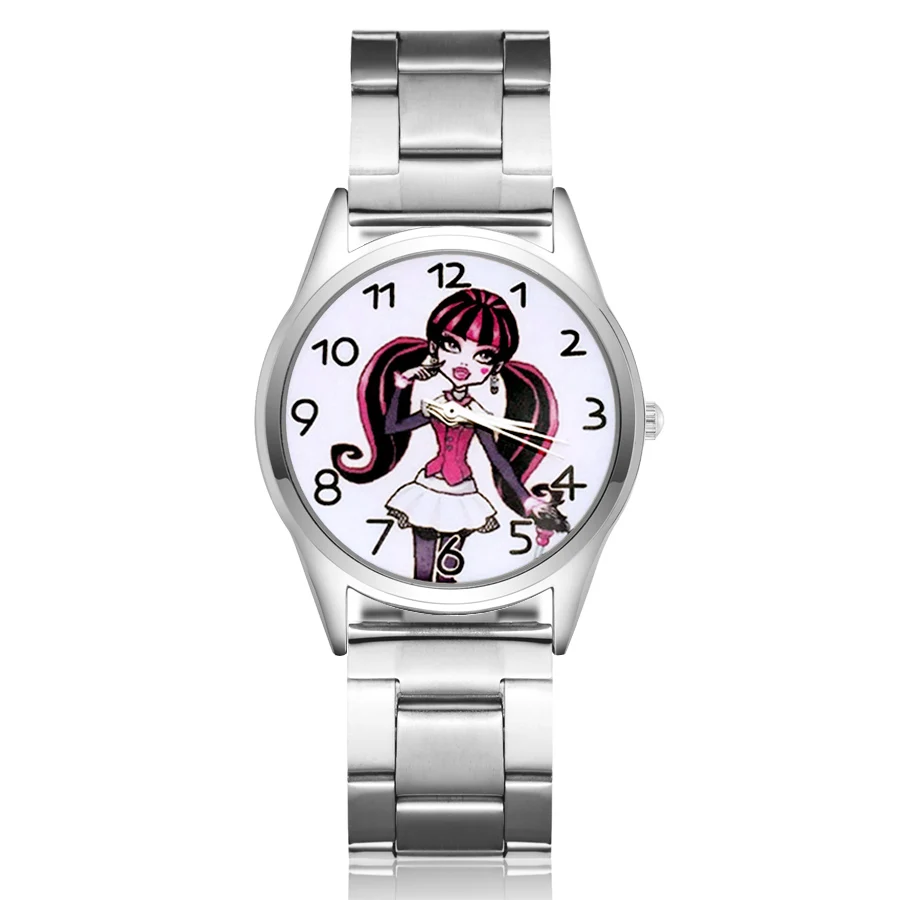 

Cute Cartoon pretty girl style Children's Watches Women's Student Girls boys Quartz Metal steel Wrist Watch JC31