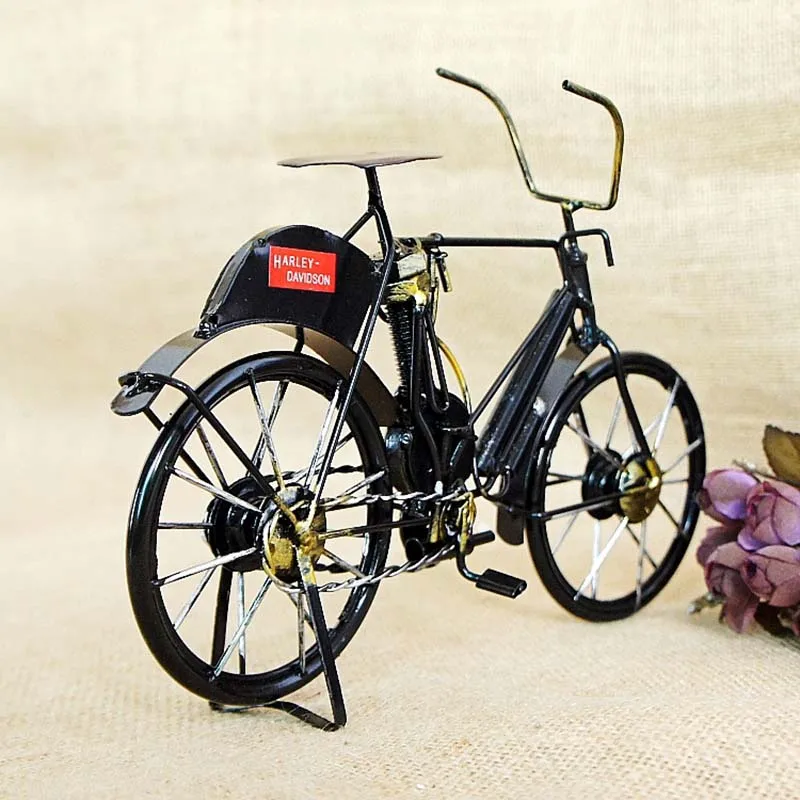 Винтажная модель старинного велосипеда винтажная настольные украшения