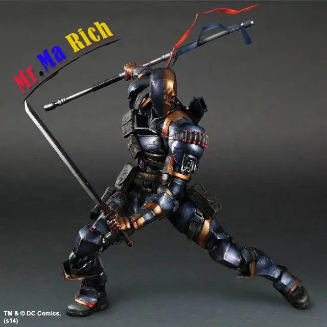 Квадратная игрушка Fenix Play Arts Kai Dc комикс о Бэтмене: Arkham Origins Deathstroke ПВХ фигурка