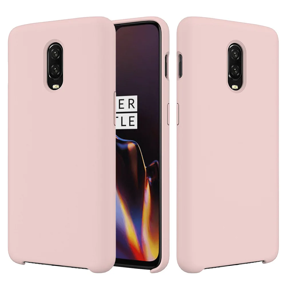 Youth Pink Чехол GKK для Oneplus 6, 6 t, 7 pro, чехол, жидкий силикон, мягкий ТПУ, детский, на ощупь, противоударный чехол для Oneplus 7, Coque - Цвет: Youth Pink