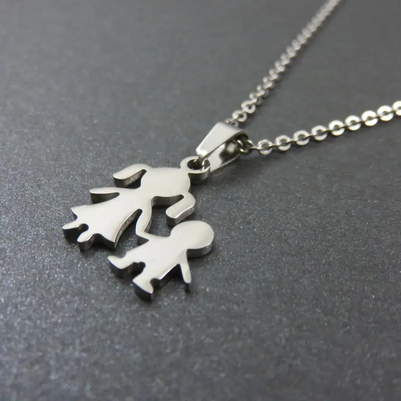 Ожерелье с подвеской Сестра и брат подвеска для счастливых детей модные