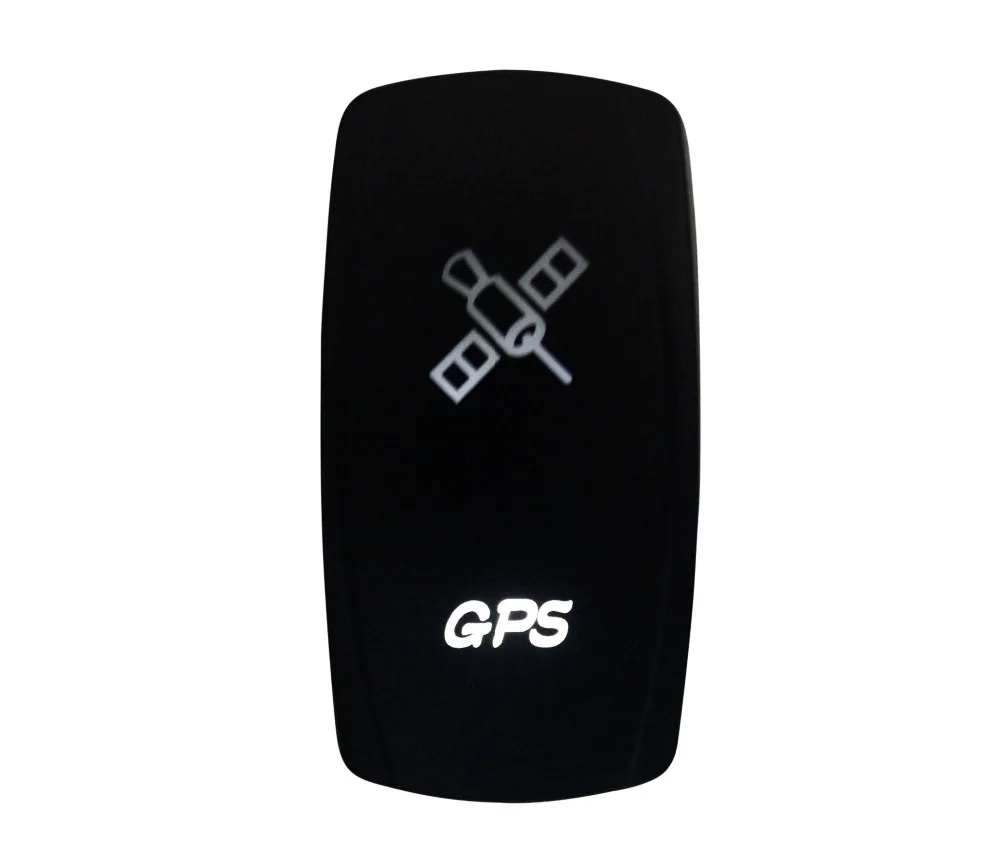 DC12V 24V морской класс GPS клавишный переключатель Белая светодиодная лампа 3 Pin