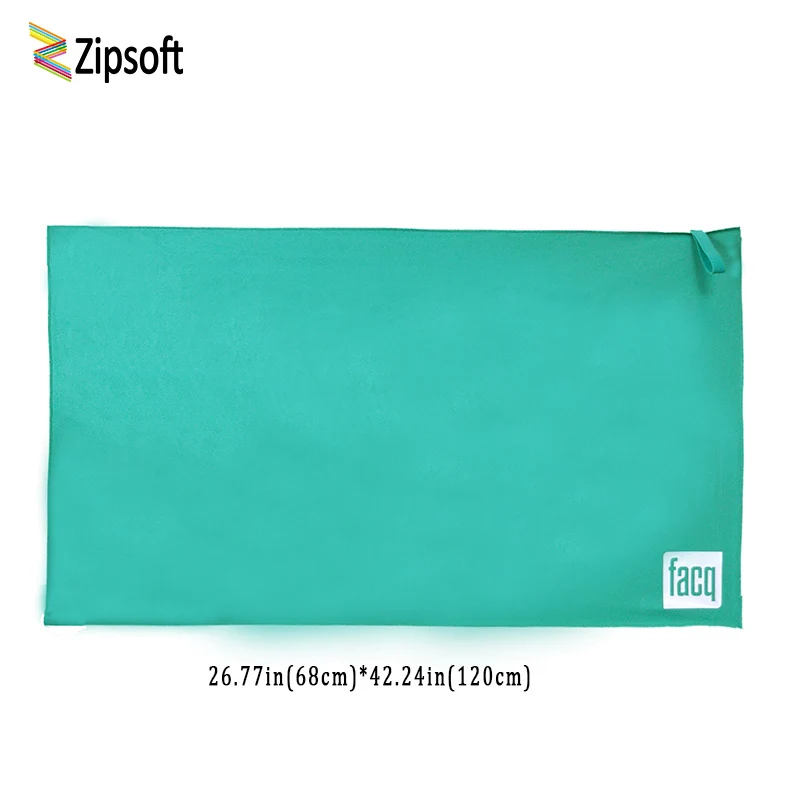 Zipsoft, микрофибра, детское полотенце для плавания, ткань, для улицы, банные полотенца, для отдыха, для мальчиков и девочек, пляжное полотенце, для мальчиков, спортивное, быстрое высыхание - Цвет: Светло-зеленый