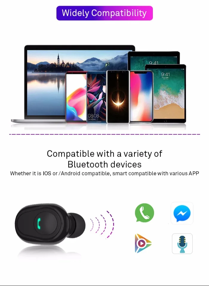 R25 TWS V5.0 мини беспроводные Bluetooth наушники, стерео наушники-вкладыши, гарнитура с зарядным устройством 6000 мАч, микрофон HiFi, глубокий бас звук, беспроводные