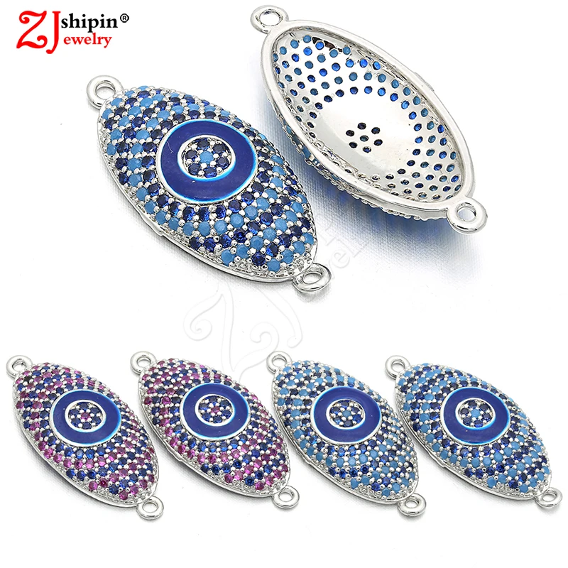 ZJSHIPIN новый цвет микро инкрустация ювелирные аксессуары циркон коннектор CZ