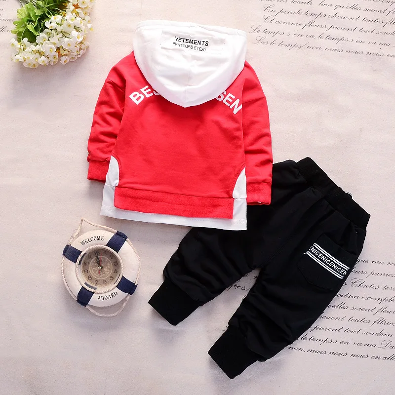 Одежда для маленьких мальчиков хлопковые комплекты осенняя одежда детей