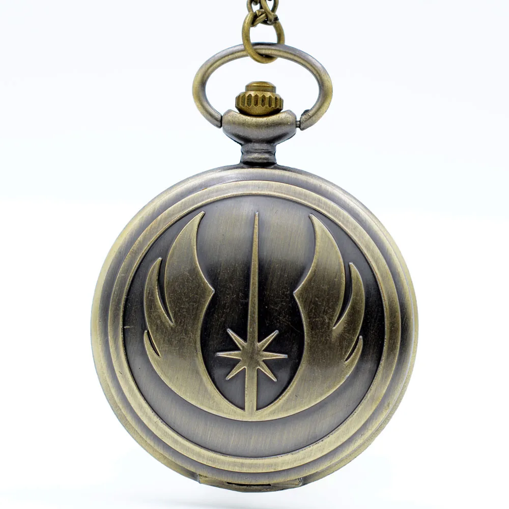 Модные часы STAR WARS Jedi с черным циферблатом Sci fi фильмы кварцевые карманные
