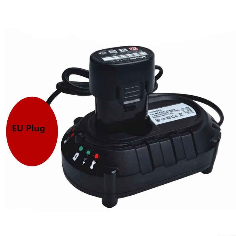 Новейший для зарядного устройства MAKITA BL1013 BL1014 10,8 V/7,2 V литий-ионный аккумулятор DC10WA электродрель отвертка электроинструмент