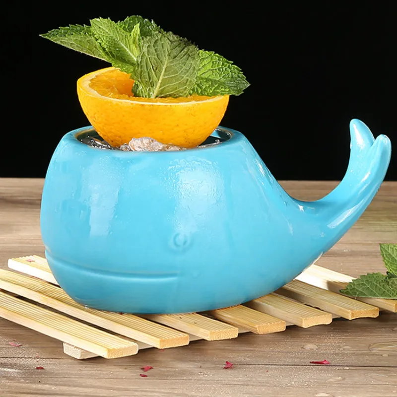Творческая личность керамическая чашка коктейльное стекло tiki милая форма бокал