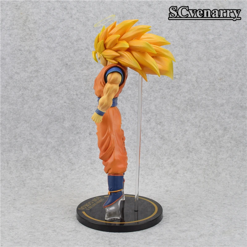 Аниме Dragon Ball Z Heroes Super Saiyan 3 Son Goku ПВХ фигурка коллекционная игрушка 30 см | Игрушки и