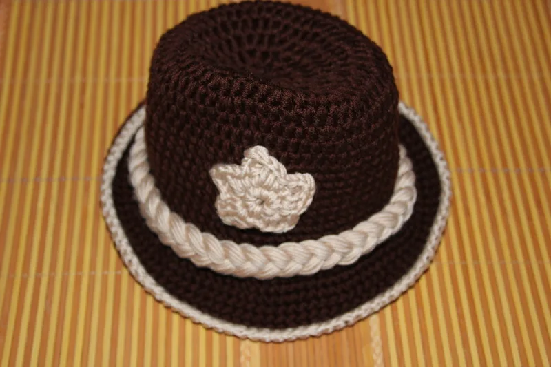 Бесплатная доставка вязаная детская Ковбойская шапка в ковбойском стиле для