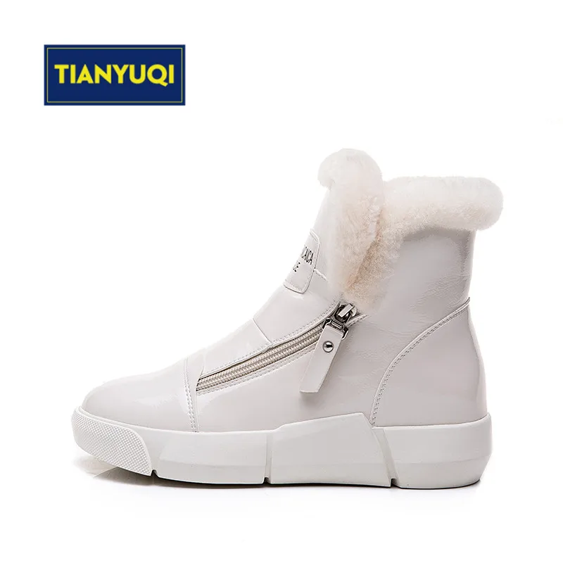 TIANYUQI/Женская Теплая обувь зимняя из хлопка теплая и красивая спортивная для