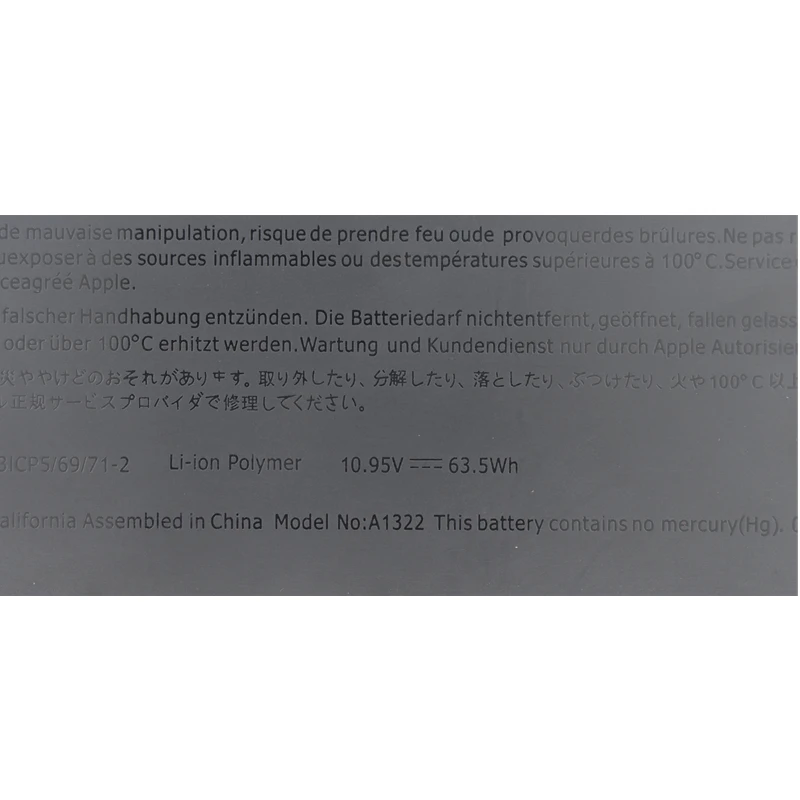 HSW ноутбук аккумулятор для APPLE A1278 (Mid 2009 Mid 2010 Early 2011) MB991LL/A MC374LL/A MC375LL/A A1322 bateria akku|laptop