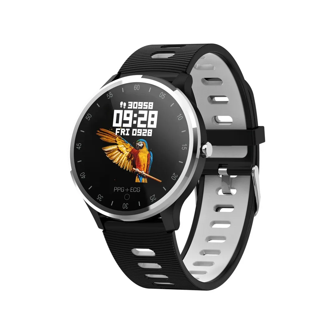 White Bluetooth Color Screen Heart Rate Blood Pressure Sleep Monitoring Smart Watch smart watch hot sales dropshipping - Цвет: White
