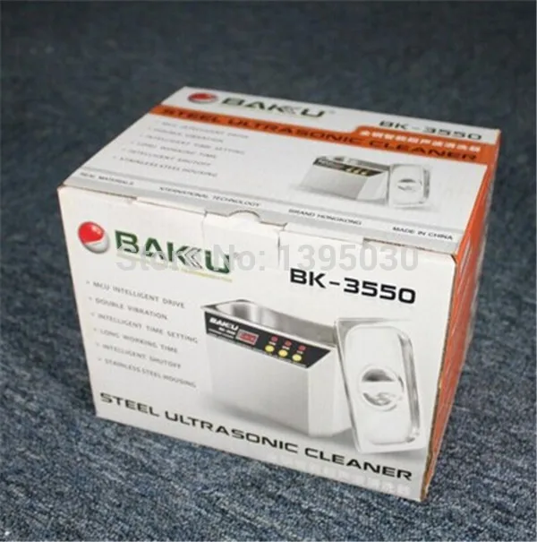 Нержавеющая сталь Ультразвуковой очиститель BK 3550.220V или 110V для