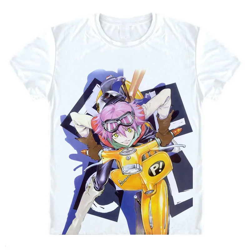 Аниме Fooly овевает футболка FLCL Наота Mamimi мультфильм короткий рукав футболка уникальный дизайн прекрасный влюбленных Одежда - Цвет: 13