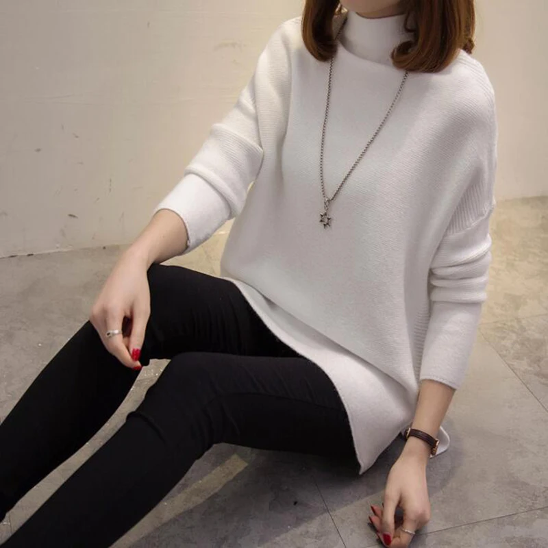 2017 Long Turtleneck Sweater Dress Maxi Sleeve Women Full Winter Slim Sexy Sweaters Pulloverliu7 | Женская одежда