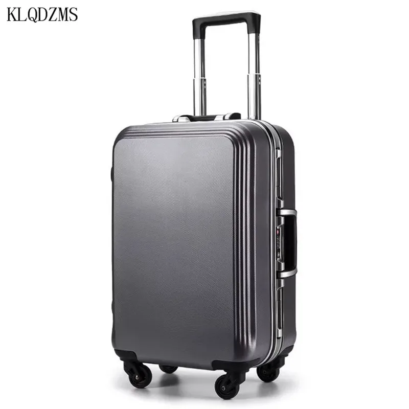 KLQDZMS 20/22/24/26/28inch High Quality ABS+PC Rolling Luggage Lightweight Travel Suitcase On Wheels