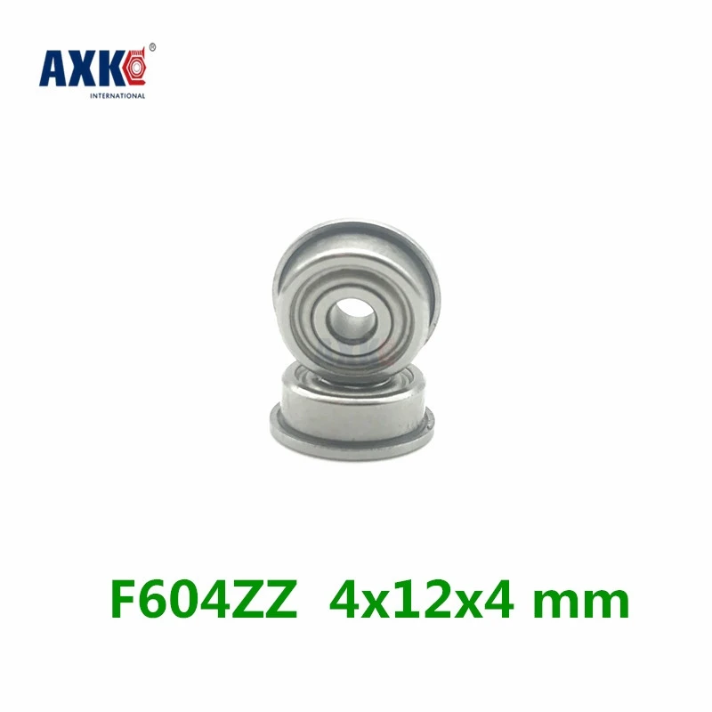 

Axk F604zz Flange Bearing 4x12x4 Mm Abec-5 10 Pcs Flanged F604 Z Zz Ball Bearings