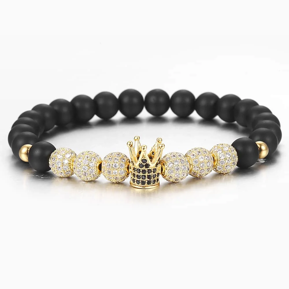 Роскошные украшения 2 шт./компл. регулируемый браслет с твердым фианитом матовый