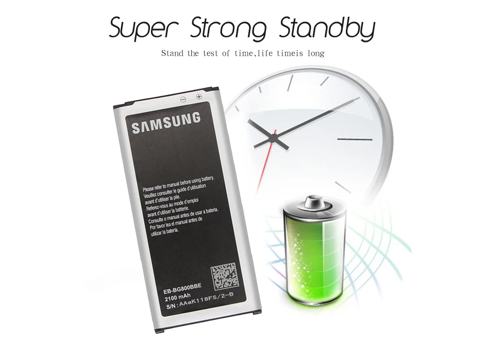 Samsung телефон батарея EB-BG800BBE 2100 мАч для samsung GALAXY S5 Mini SM-G800F G870a G870W запасные батареи