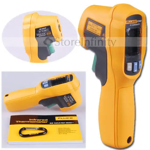 Бесплатная доставка Fluke 62 Max + двойной лазерный инфракрасный термометр