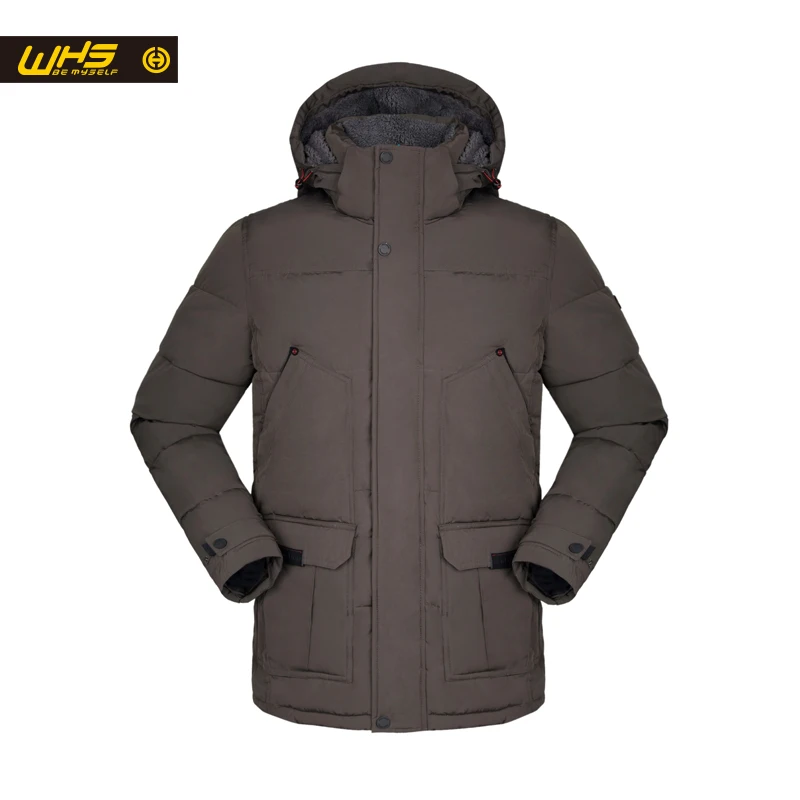 WHS НОВАЯ Мужская куртка зимой толстые теплые пальто мужской тепловой куртки