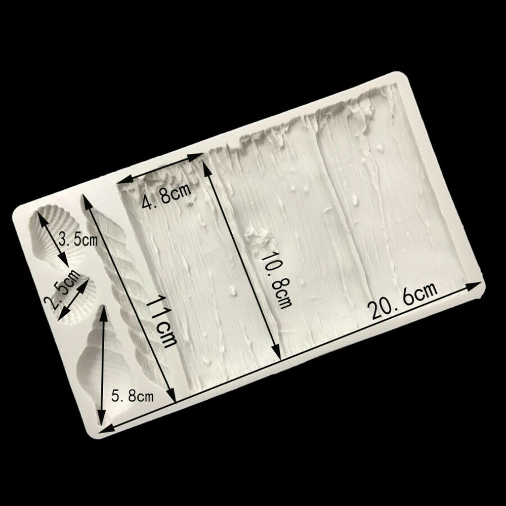 

Driftwood Bark Shell Fondant Silicone Mold Antique Cake Decorating Tools kitchen Pastry Tools Craft Chocolate Baking Mould