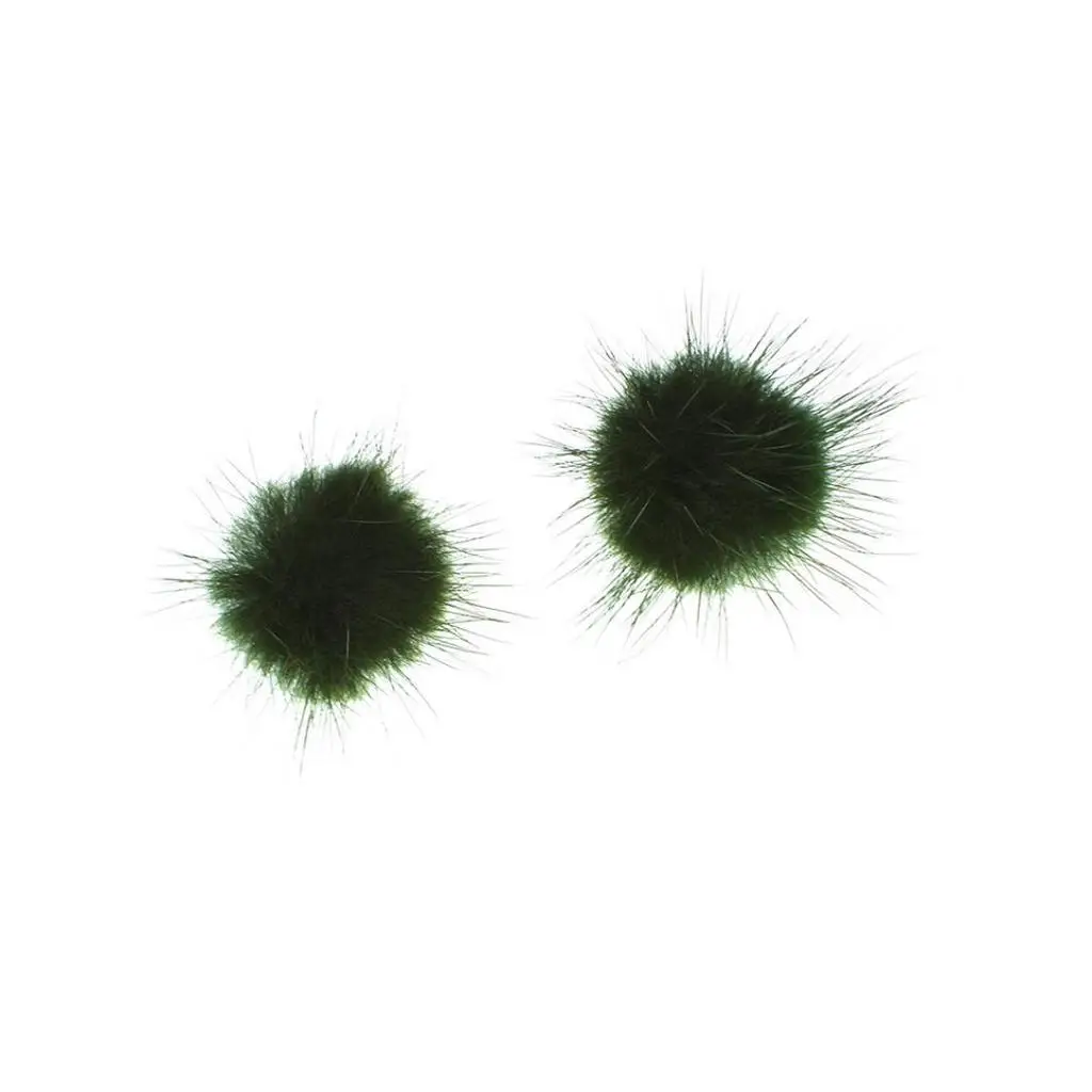 Green IMucci женские модные пушистые серьги с помпонами, модные милые ювелирные изделия для девочек - Окраска металла: Green