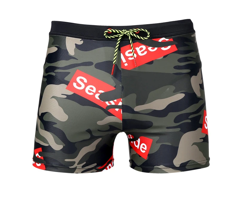 Летняя мужская сексуальная одежда шорты для бассейна maillot de bain купальный костюм с низкой талией с принтом бикини большого размера Трусы боксеры сетки