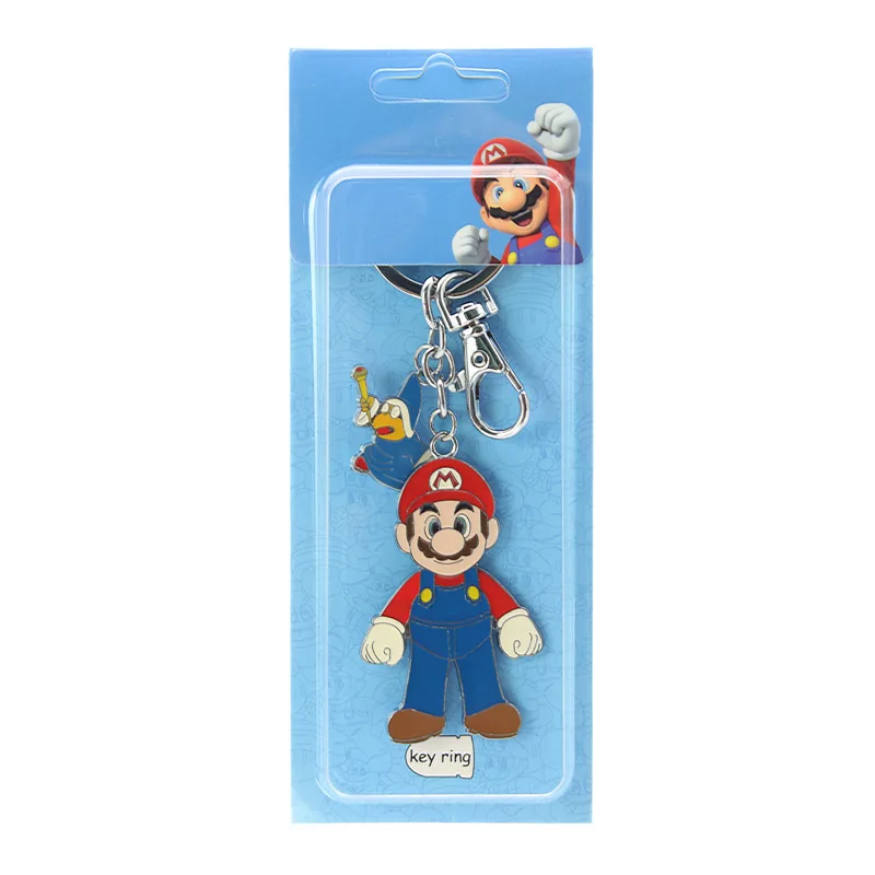 Игра Super Mario Bros Луиджи cos брелок Мода Новинка Забавный 5 кулон цветной металлический Chaveiro Llaveros маленькие подарки