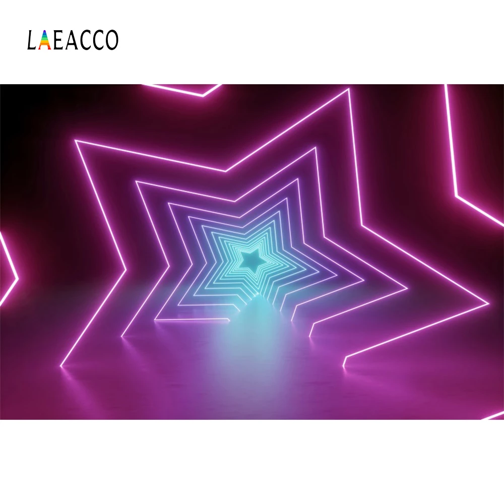 Laeacco флуоресцентная диафрагма сценическая фотография фоны портретное видео индивидуальные виниловые Фото фоны для домашней студии