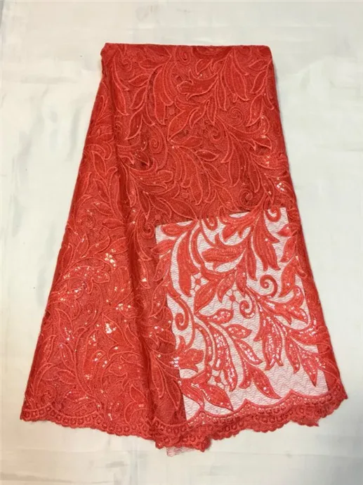 Высококачественная Белая нигерийская кружевная ткань 2017 с серебряными