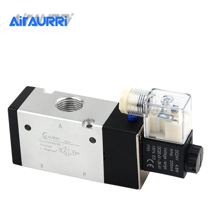 3V410 15 пневматический клапан Соленоидный нормально открытый DC24V AC220V 1/2 &quot 3 порта 2