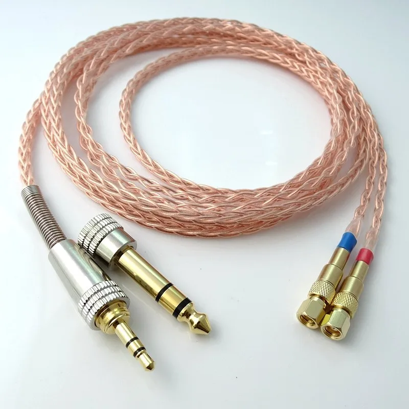Кабель Hi-end для наушников 1 5 м Hi-Fi 8 ядер 5n Pcocc медный обновленный Hifiman He-5 He-6 He-400 He-500