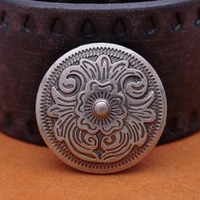 10pc 32x32mm antique silver western decor flower leathercraft saddle conchos button rivet stud set