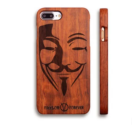 Оригинальное качество ручной работы резьба узор Дерево чехол для iPhone 5 5S SE Ретро
