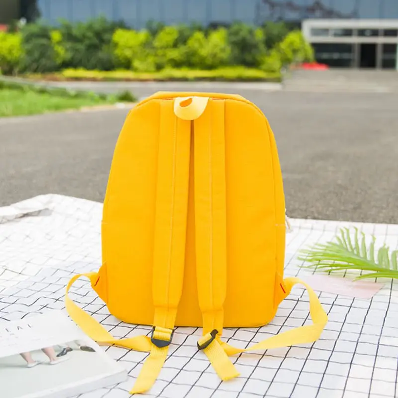 Женский рюкзак M254 модная школьная сумка из парусины на утином пуху для