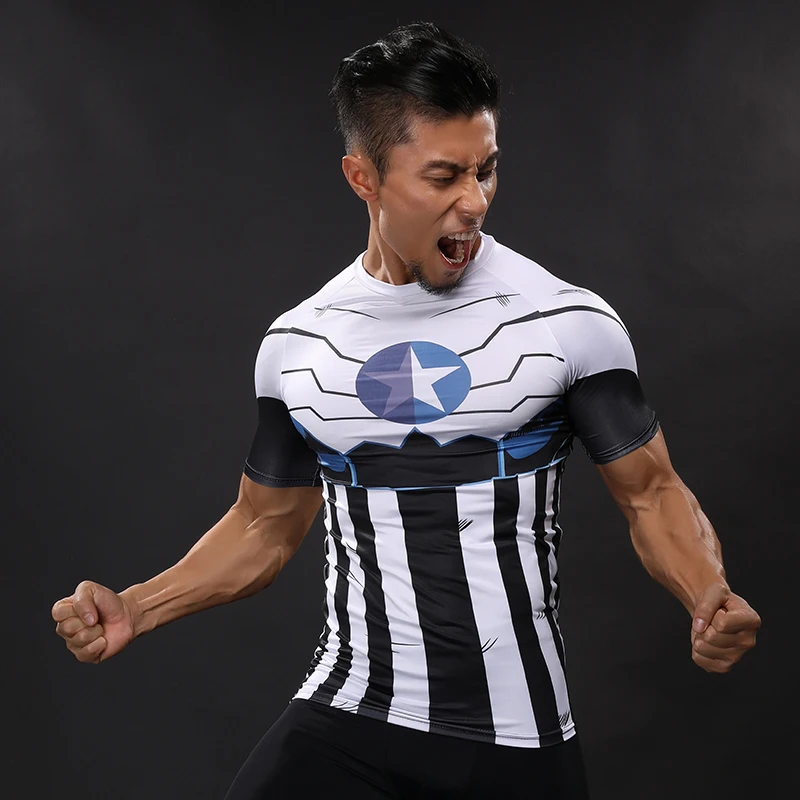 Горячие Капитан Америка футболка 3D с принтом Мстители Железный человек Футболки