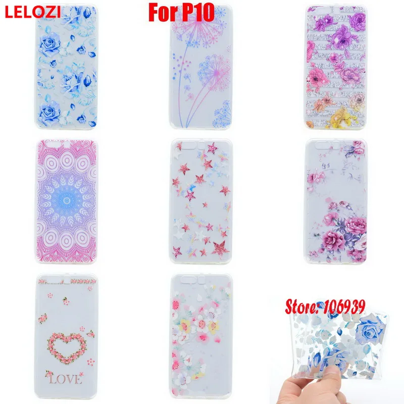 Lelozi мягкий прозрачный ТПУ ясно силиконовые Fundas Coque чехол для Huawei P10 P 10 розовый